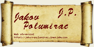 Jakov Polumirac vizit kartica